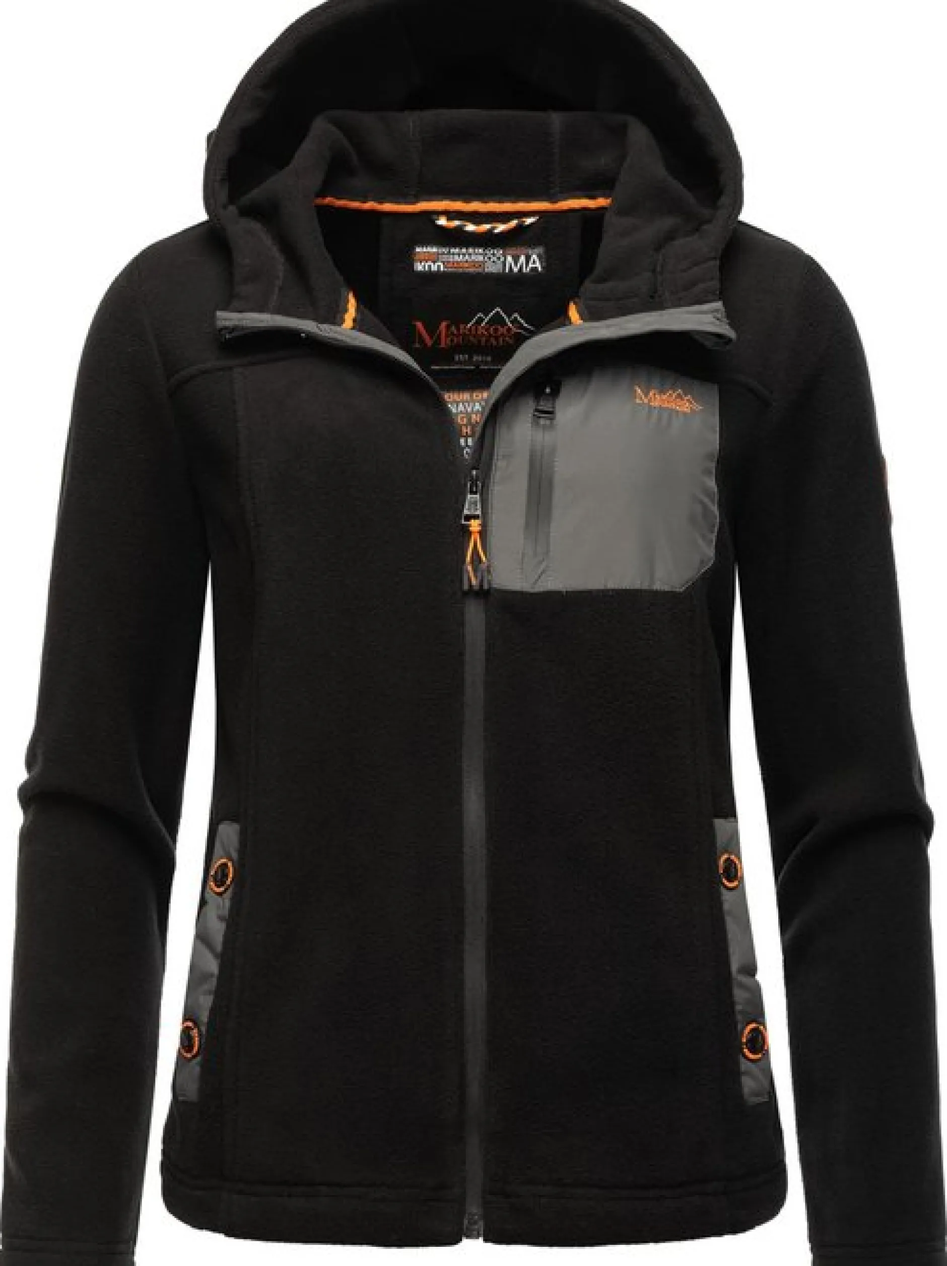 Marikoo Damen Fleecejacke - Mount Iwaki in schwarz