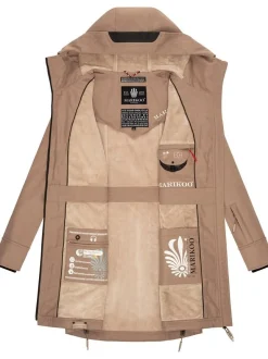 Marikoo Damen Funktionsmantel - Racquellee in taupe
