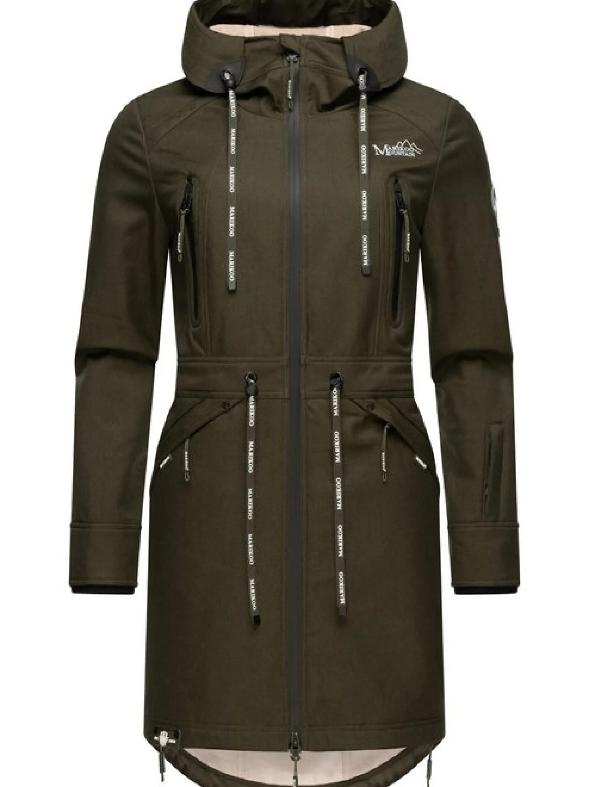 Marikoo Damen Funktionsmantel - Racquellee in oliv