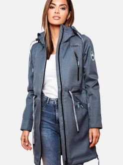 Marikoo Damen Funktionsmantel - Racquellee in blau