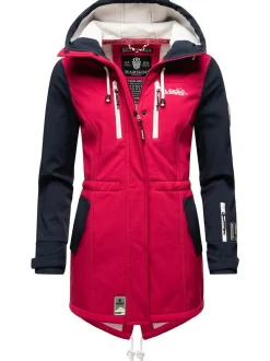 Marikoo Damen Funktionsmantel - Zimtzicke in fuchsia