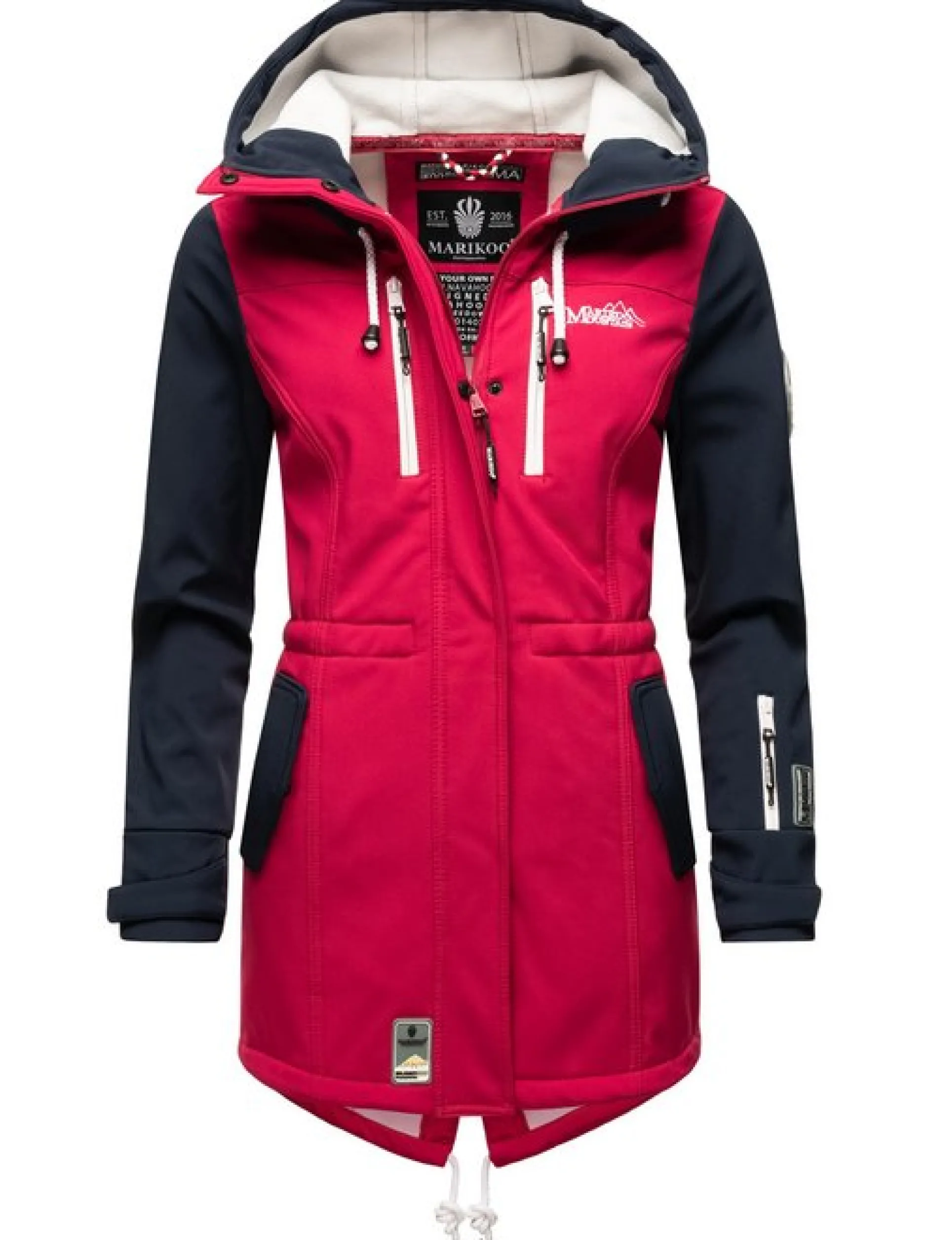 Marikoo Damen Funktionsmantel - Zimtzicke in fuchsia