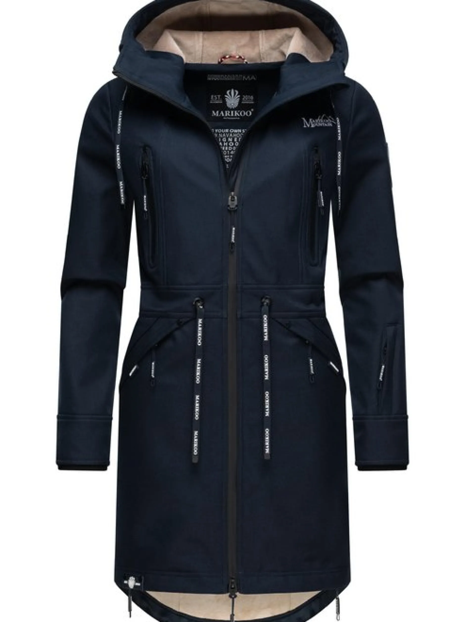 Marikoo Damen Funktionsmantel - Racquellee in marine