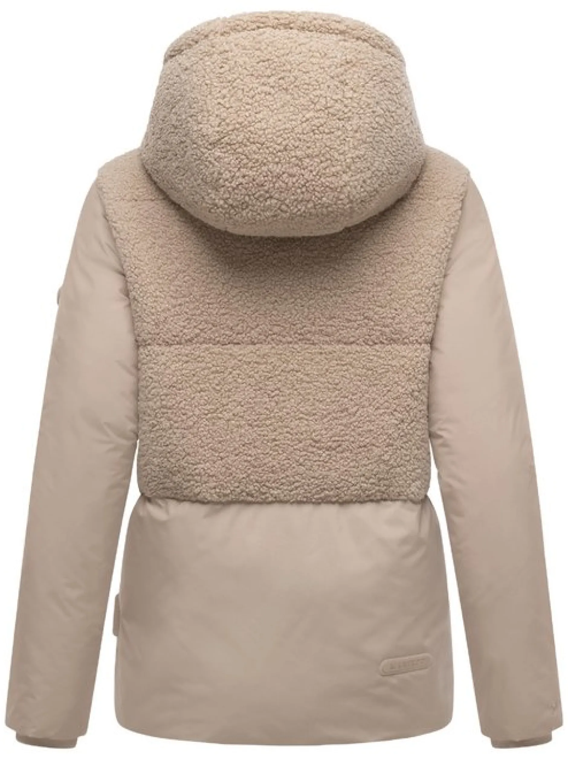 Marikoo Damen Plüschjacke - Sheeta 16 in taupe