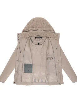 Marikoo Damen Plüschjacke - Sheeta 16 in taupe