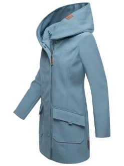 Marikoo Damen Softshellmantel - Mayleen in hellblau