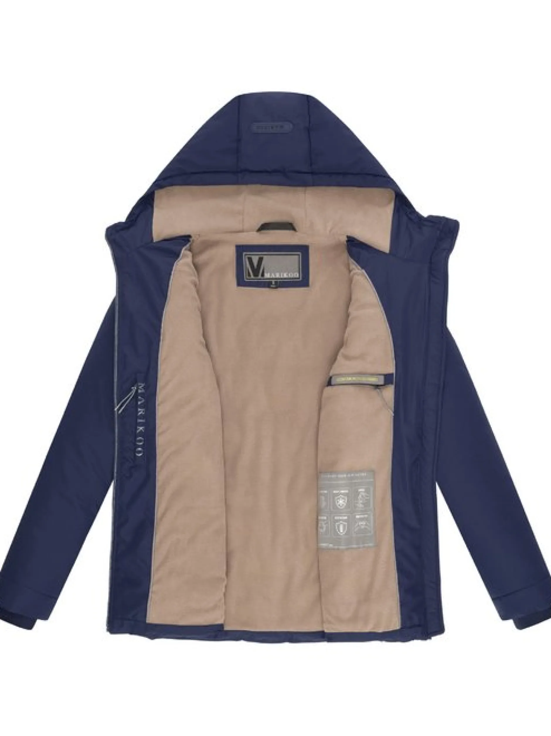 Marikoo Damen Steppjacke - Alemee 16 in blau