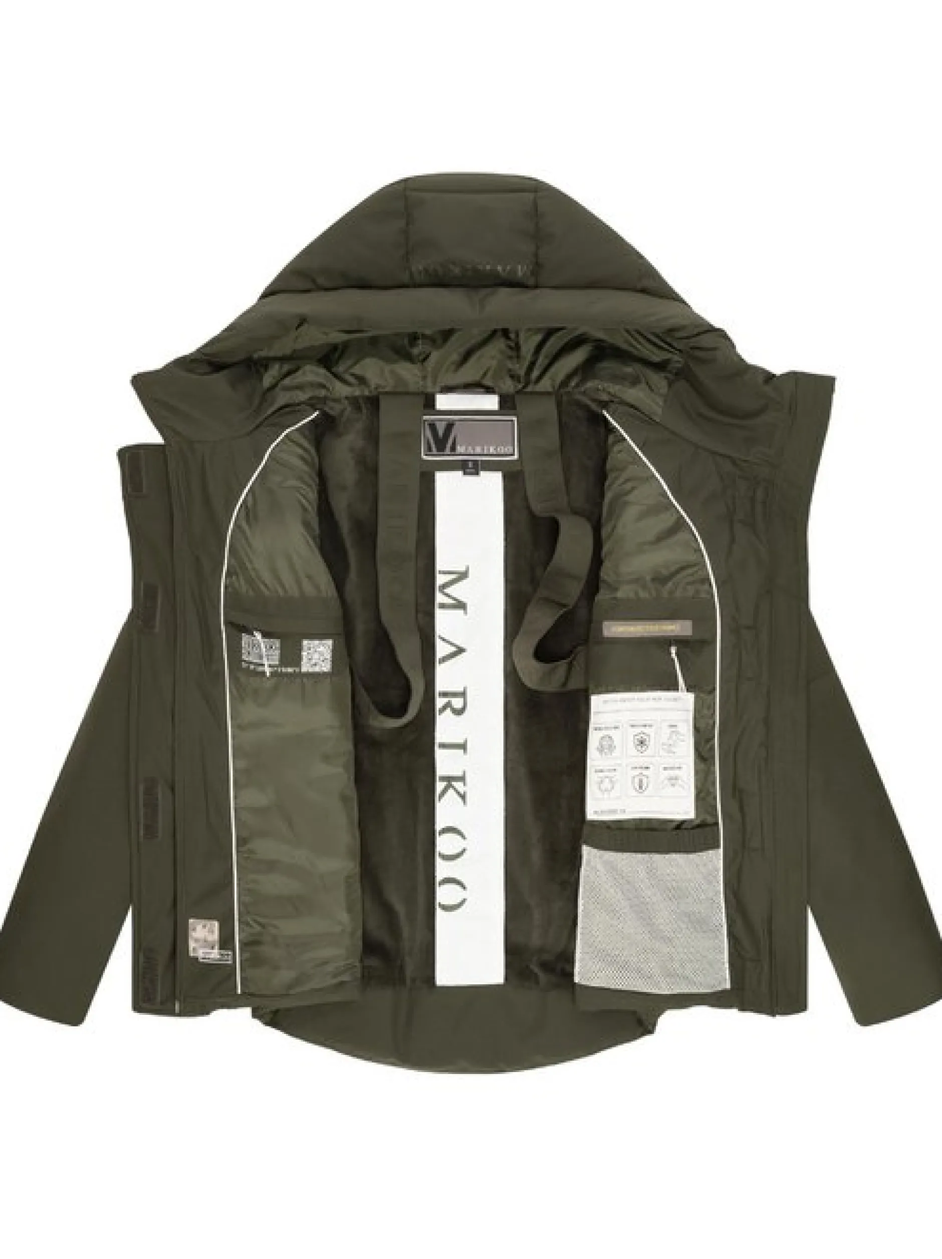 Marikoo Damen Steppjacke - Elira 16 in oliv