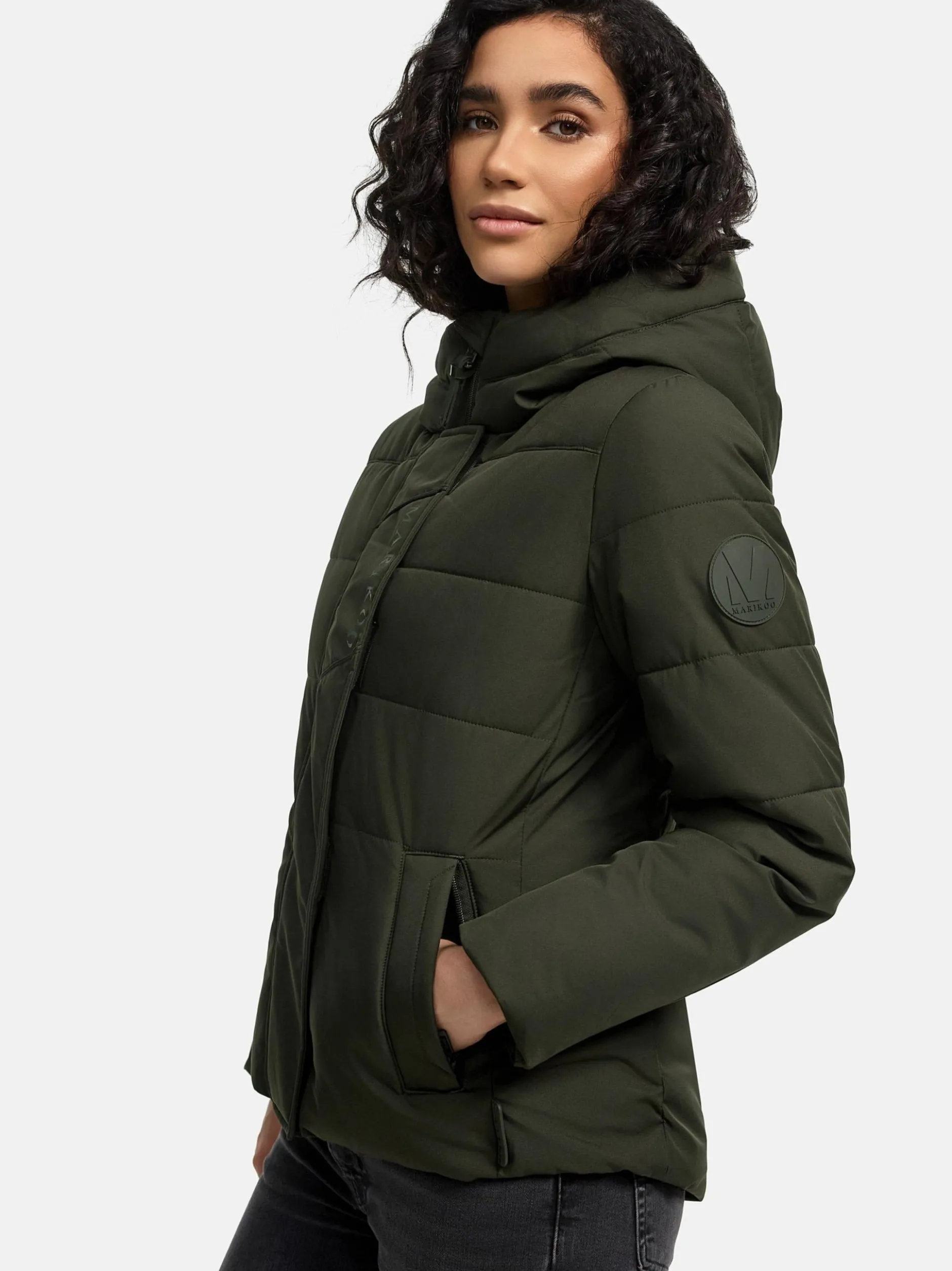 Marikoo Damen Steppjacke - Elira 16 in oliv