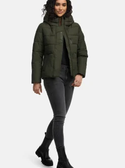 Marikoo Damen Steppjacke - Elira 16 in oliv