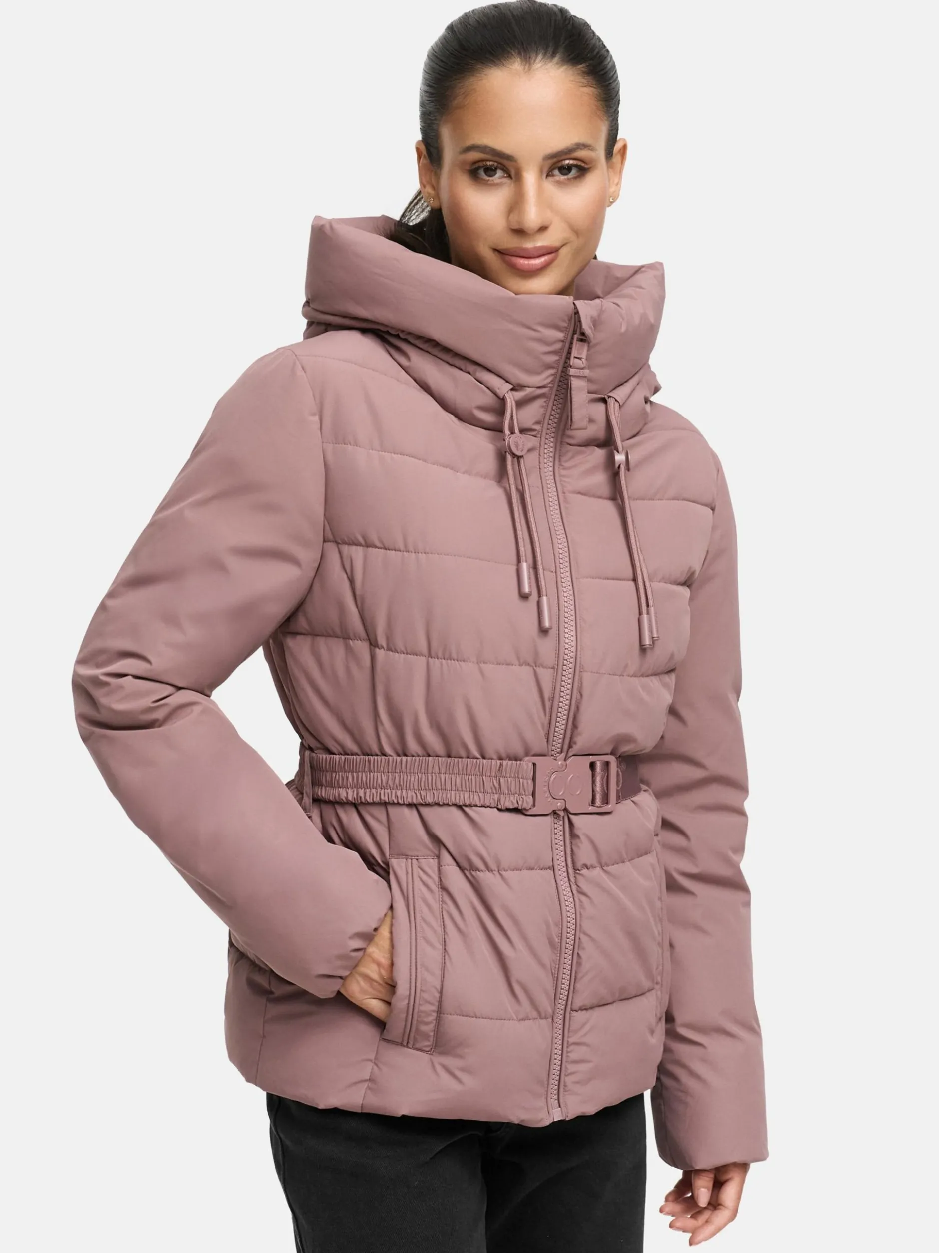 Marikoo Damen Steppjacke - Himee 16 in altrosa