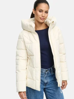 Marikoo Damen Steppjacke - Kuschelnasee 16 in beige