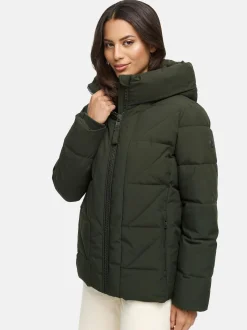 Marikoo Damen Steppjacke - Kuschelnasee 16 in oliv