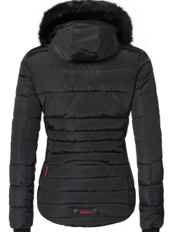Marikoo Damen Steppjacke - Lotusblüte in schwarz