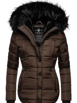 Marikoo Damen Steppjacke - Lotusblüte in schoko