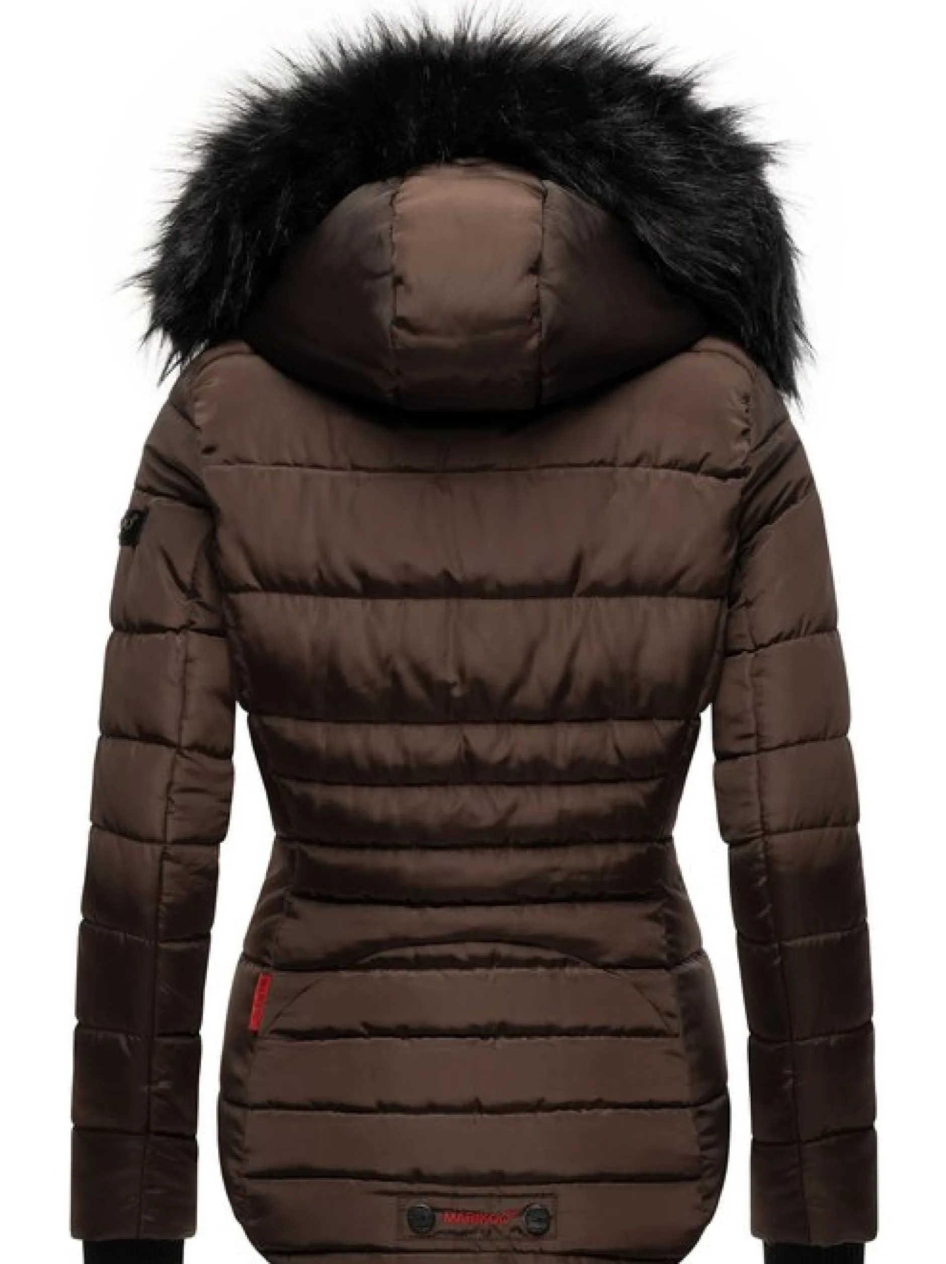 Marikoo Damen Steppjacke - Lotusblüte in schoko