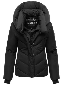 Marikoo Damen Steppjacke - Nadiraa 16 in schwarz
