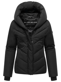 Marikoo Damen Steppjacke - Nadiraa 16 in schwarz