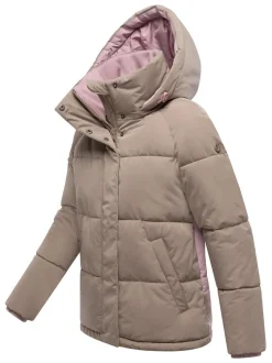 Marikoo Damen Steppjacke - Omariaa 16 in taupe