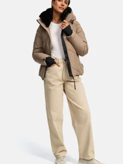 Marikoo Damen Steppjacke - Simaraa XVI in taupe