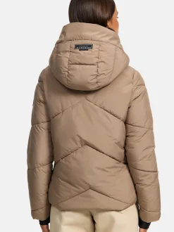 Marikoo Damen Steppjacke - Simaraa XVI in taupe