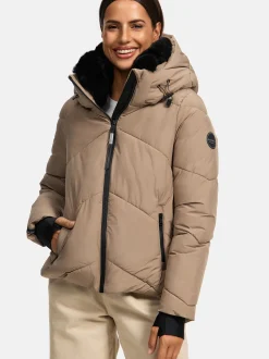 Marikoo Damen Steppjacke - Simaraa XVI in taupe