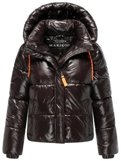Marikoo Damen Steppjacke - Skyraa 16 in schoko