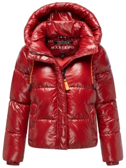 Marikoo Damen Steppjacke - Skyraa 16 in rot