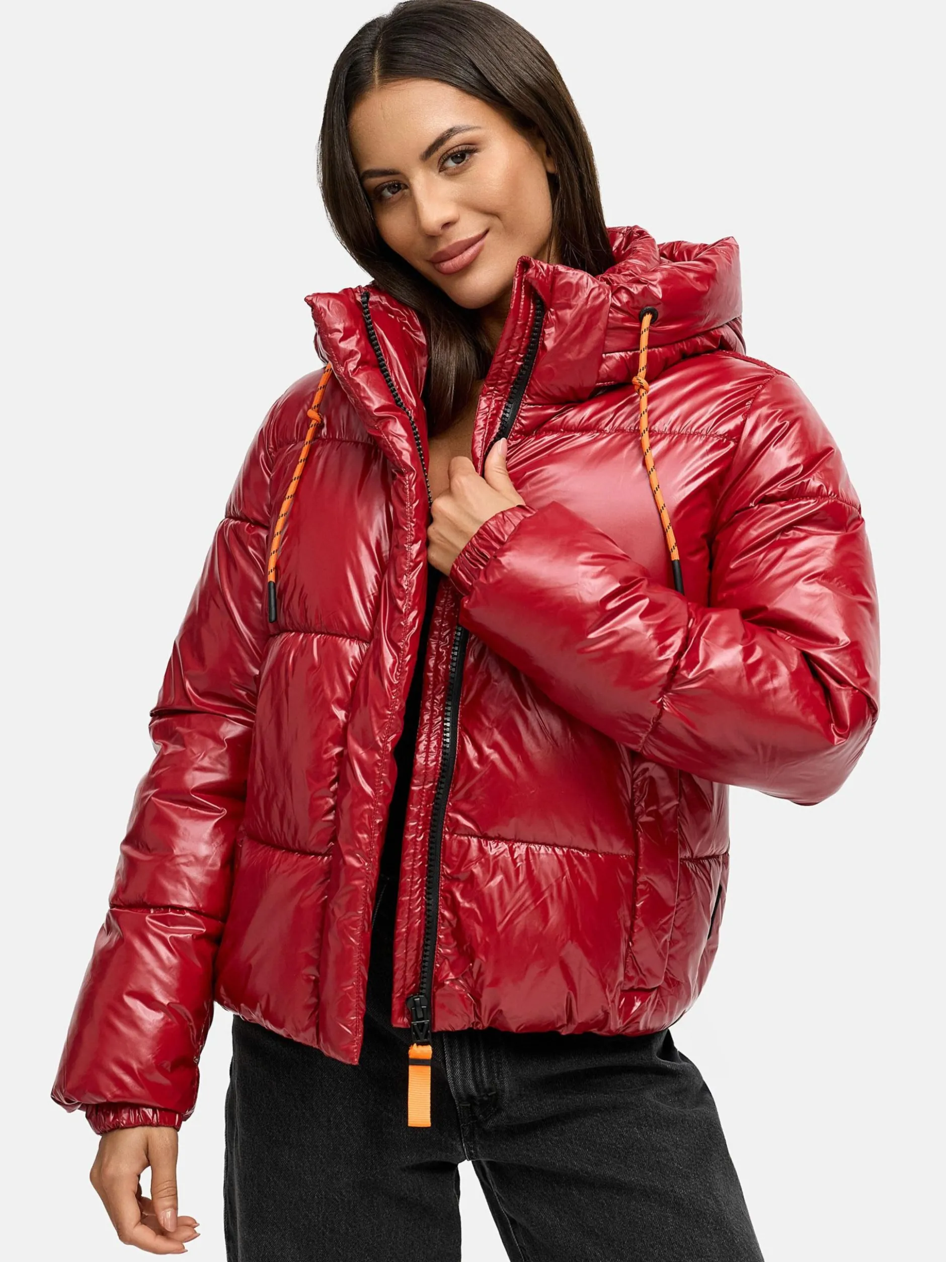 Marikoo Damen Steppjacke - Skyraa 16 in rot