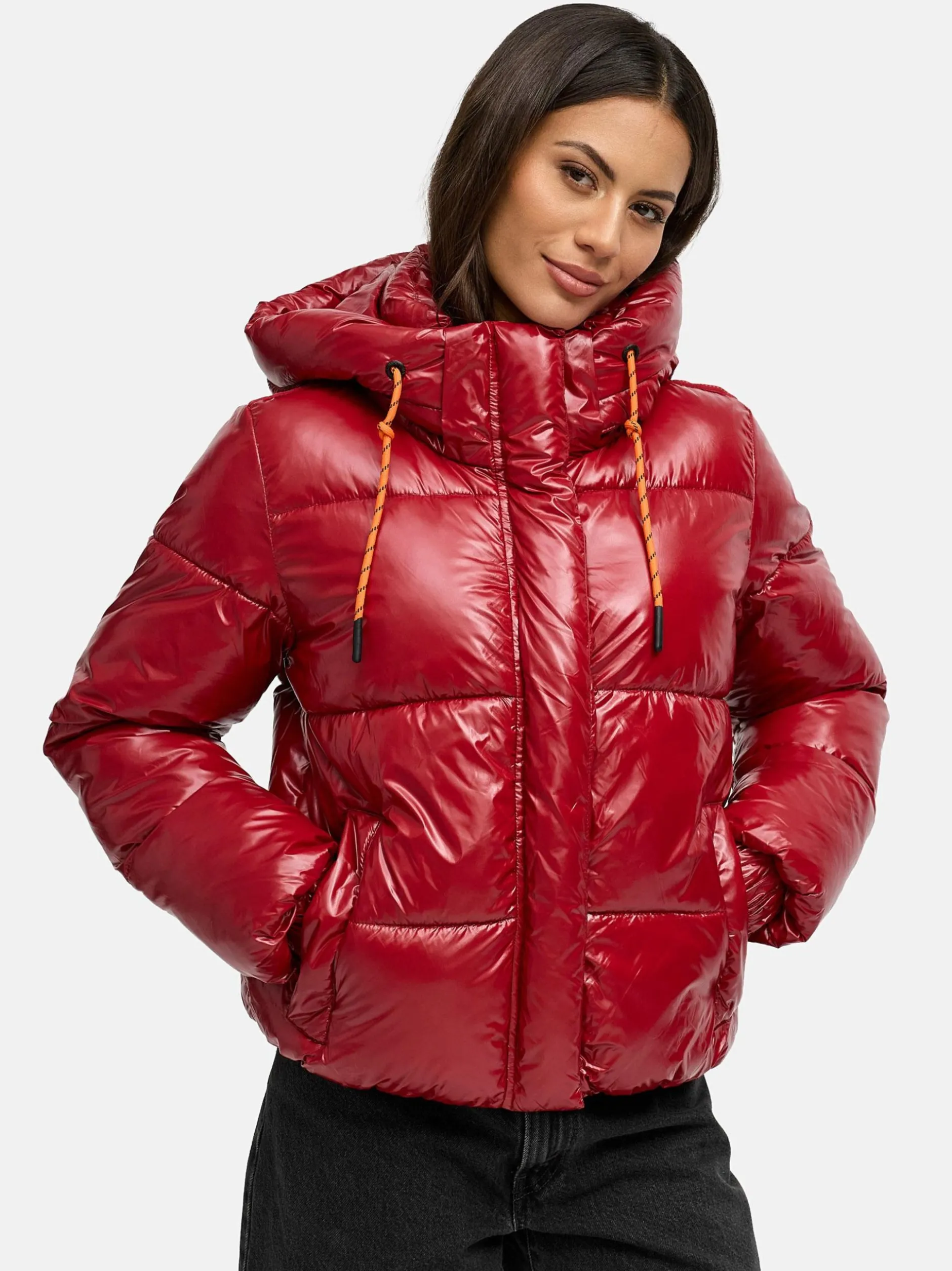 Marikoo Damen Steppjacke - Skyraa 16 in rot