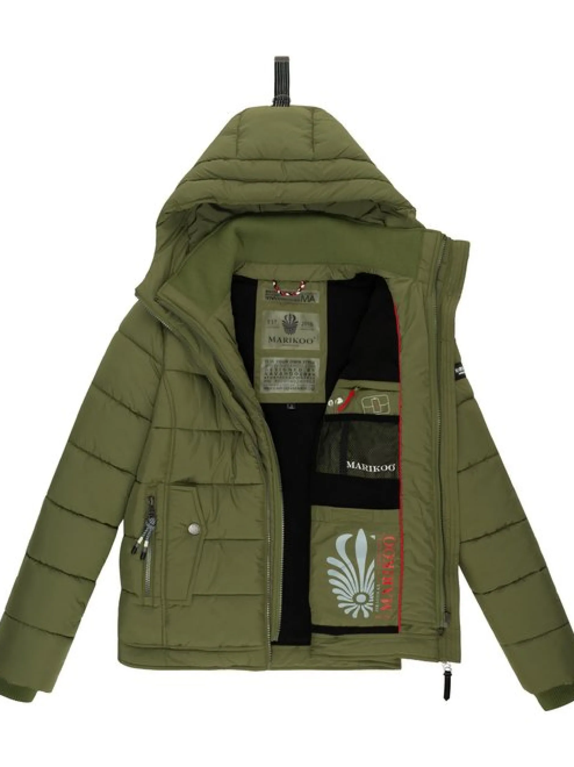 Marikoo Damen Steppjacke - Taisaa Prc in oliv
