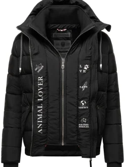 Marikoo Damen Steppjacke - Taisaa Prc in schwarz