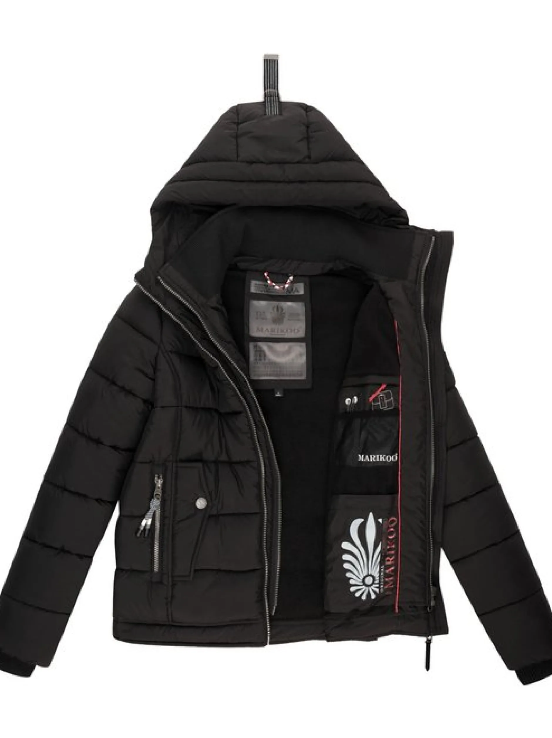 Marikoo Damen Steppjacke - Taisaa Prc in schwarz