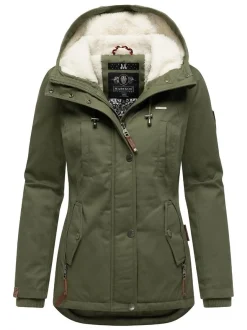 Marikoo Damen Winterjacke - Bikoo in oliv