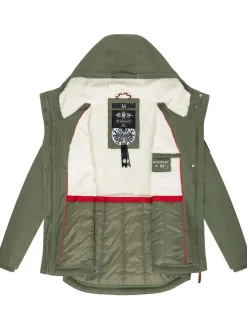 Marikoo Damen Winterjacke - Bikoo in oliv