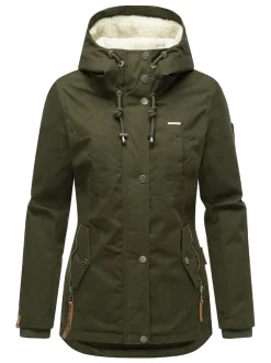 Marikoo Damen Winterjacke - Bikoo in oliv