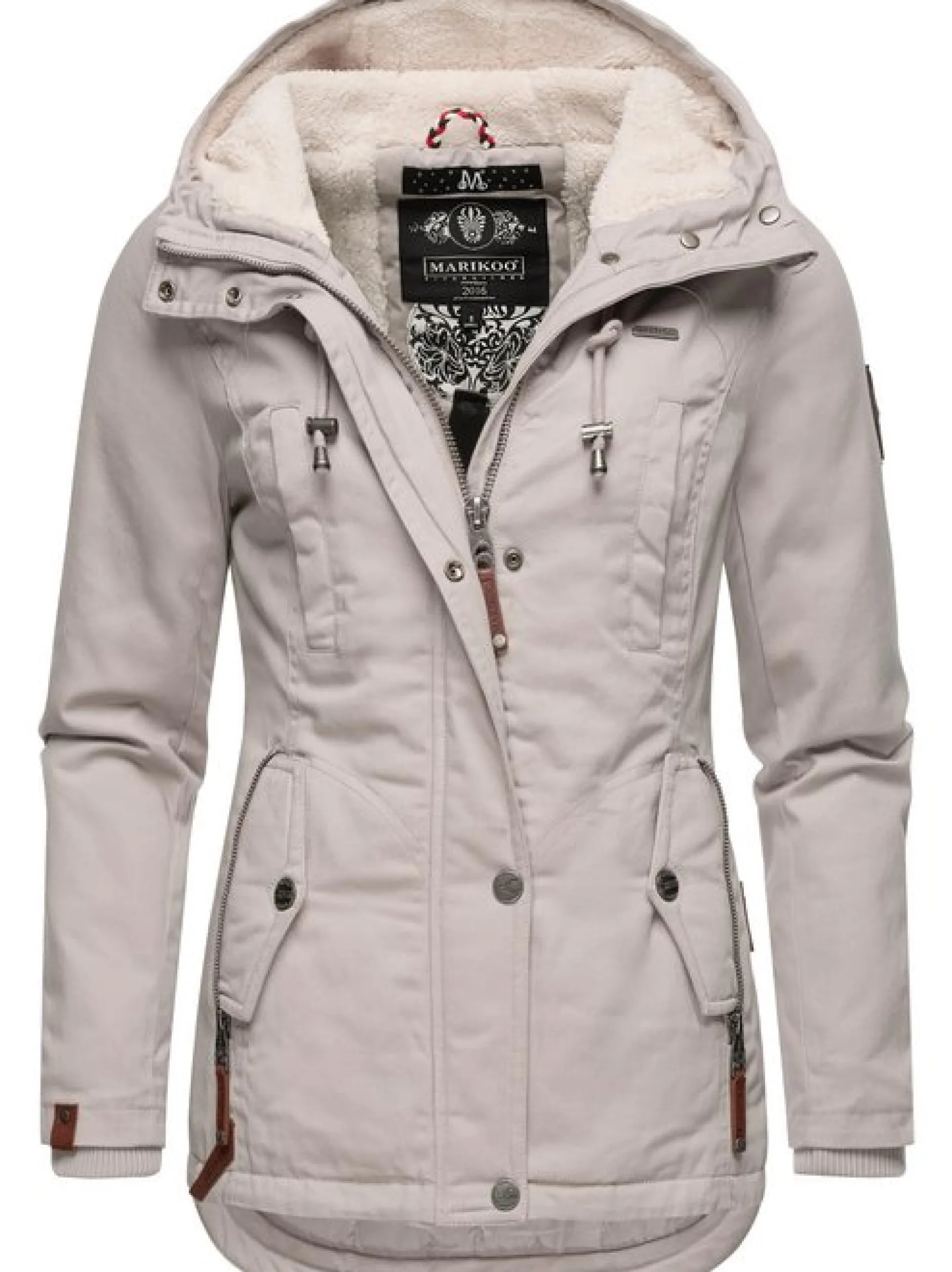Marikoo Damen Winterjacke - Bikoo in grau