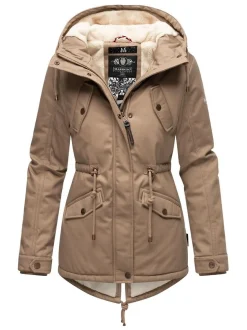 Marikoo Damen Winterjacke - Manolya in taupe
