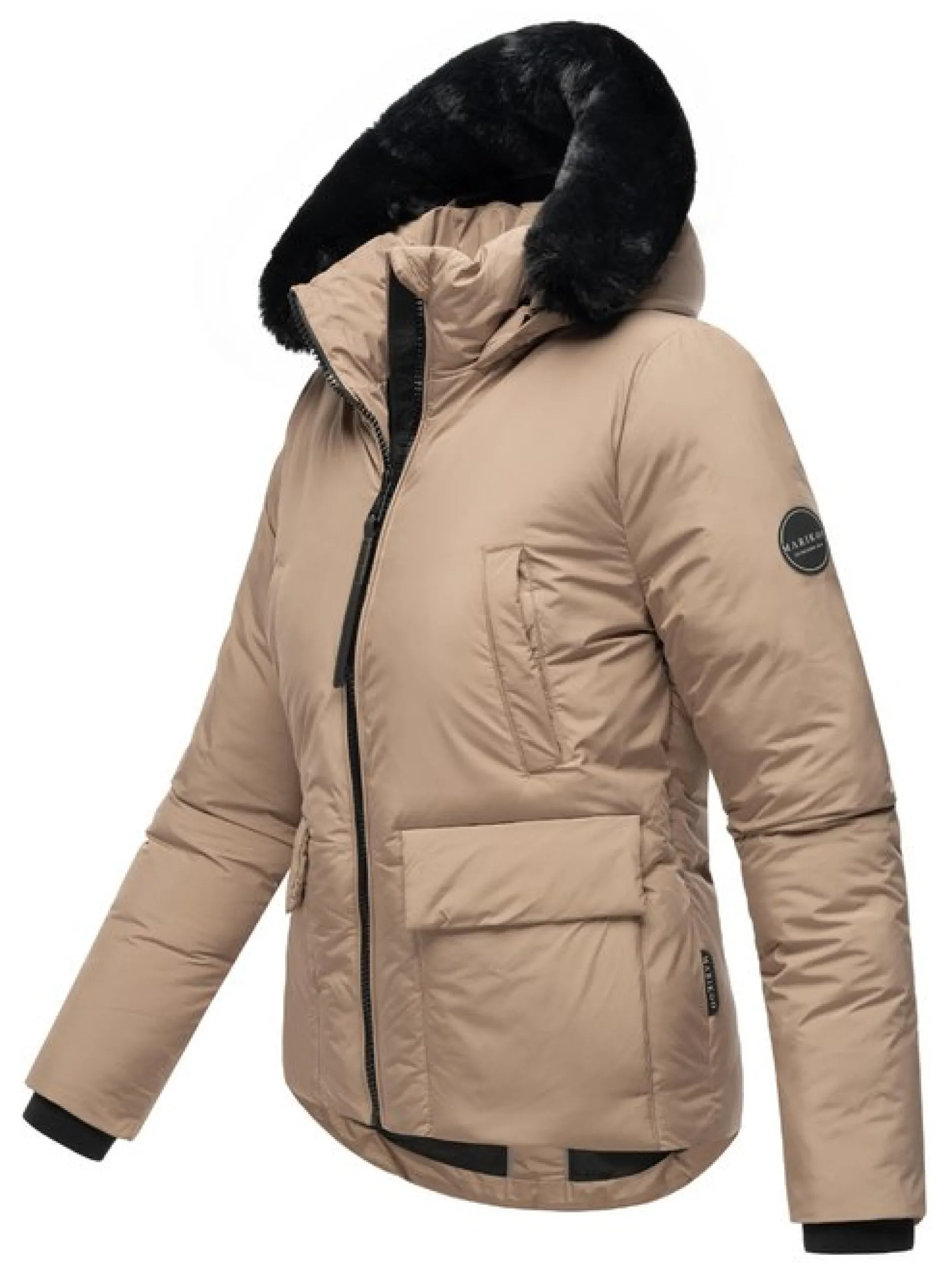 Marikoo Damen Winterjacke - Morinaa XVI in taupe