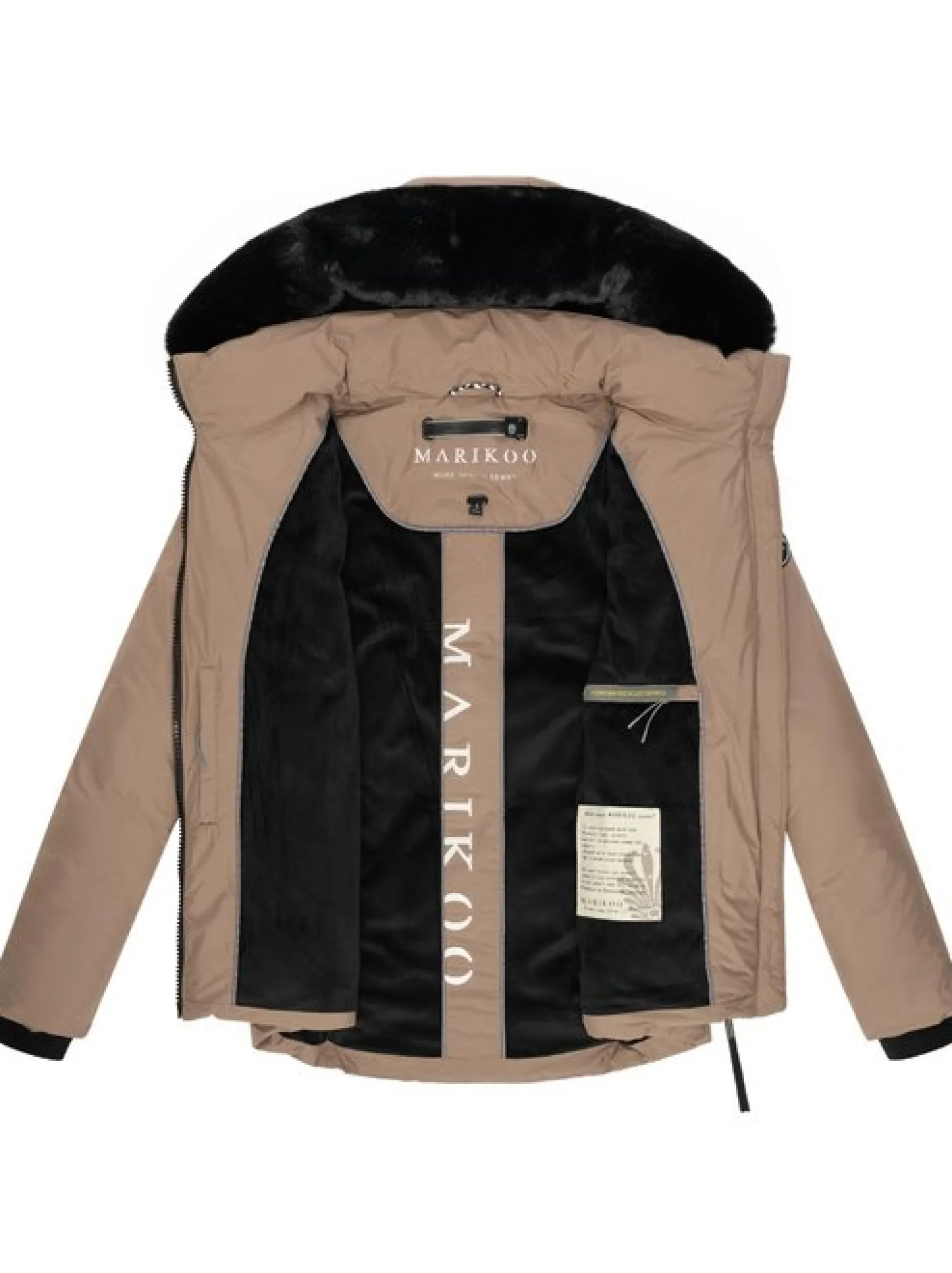 Marikoo Damen Winterjacke - Morinaa XVI in taupe
