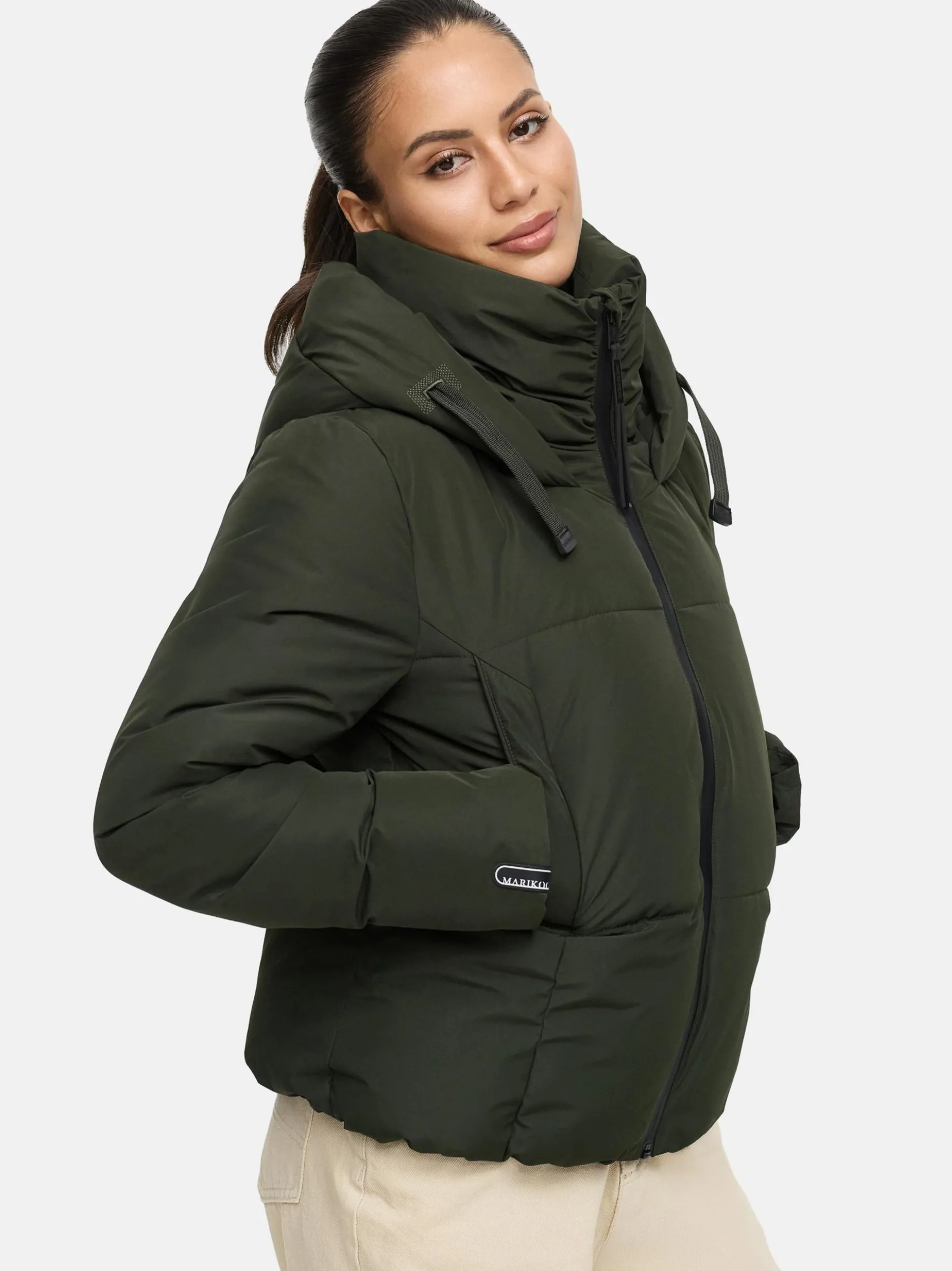 Marikoo Damen Winterjacke - Ninikaa XVI in oliv