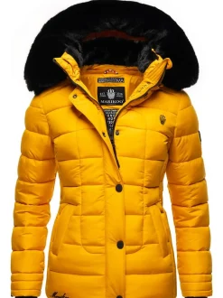 Marikoo Damen Winterjacke - Qesraa in gelb