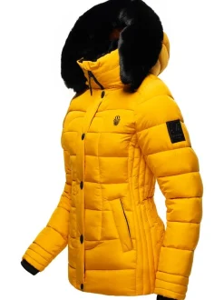 Marikoo Damen Winterjacke - Qesraa in gelb