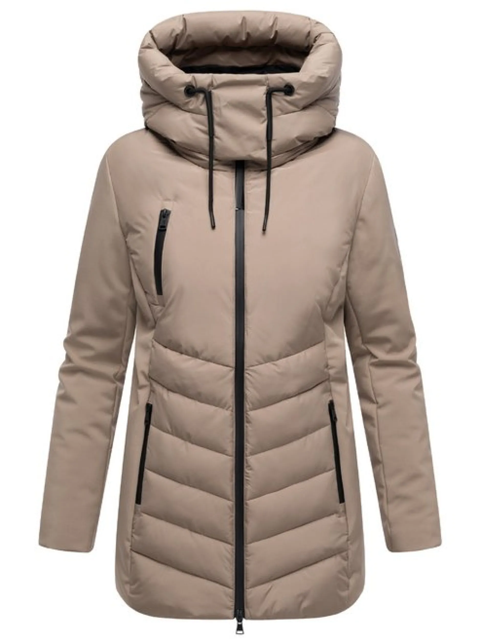 Marikoo Damen Winterjacke - Tivaa XVI in taupe