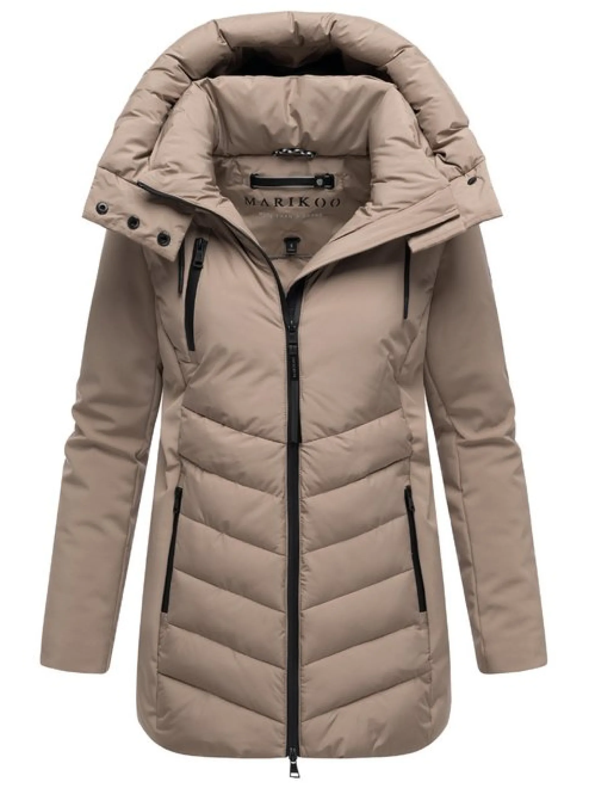 Marikoo Damen Winterjacke - Tivaa XVI in taupe