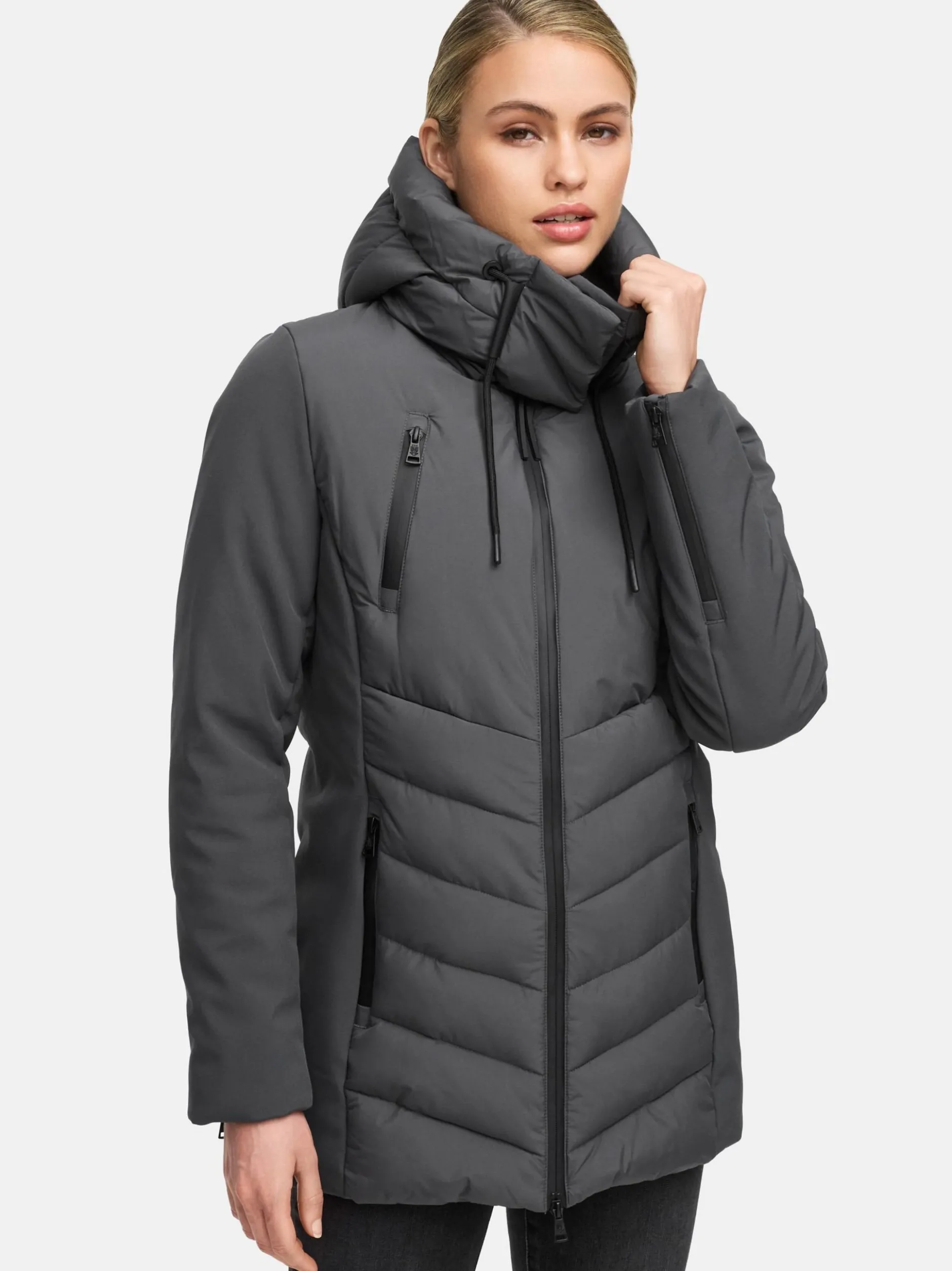 Marikoo Damen Winterjacke - Tivaa XVI in anthrazit