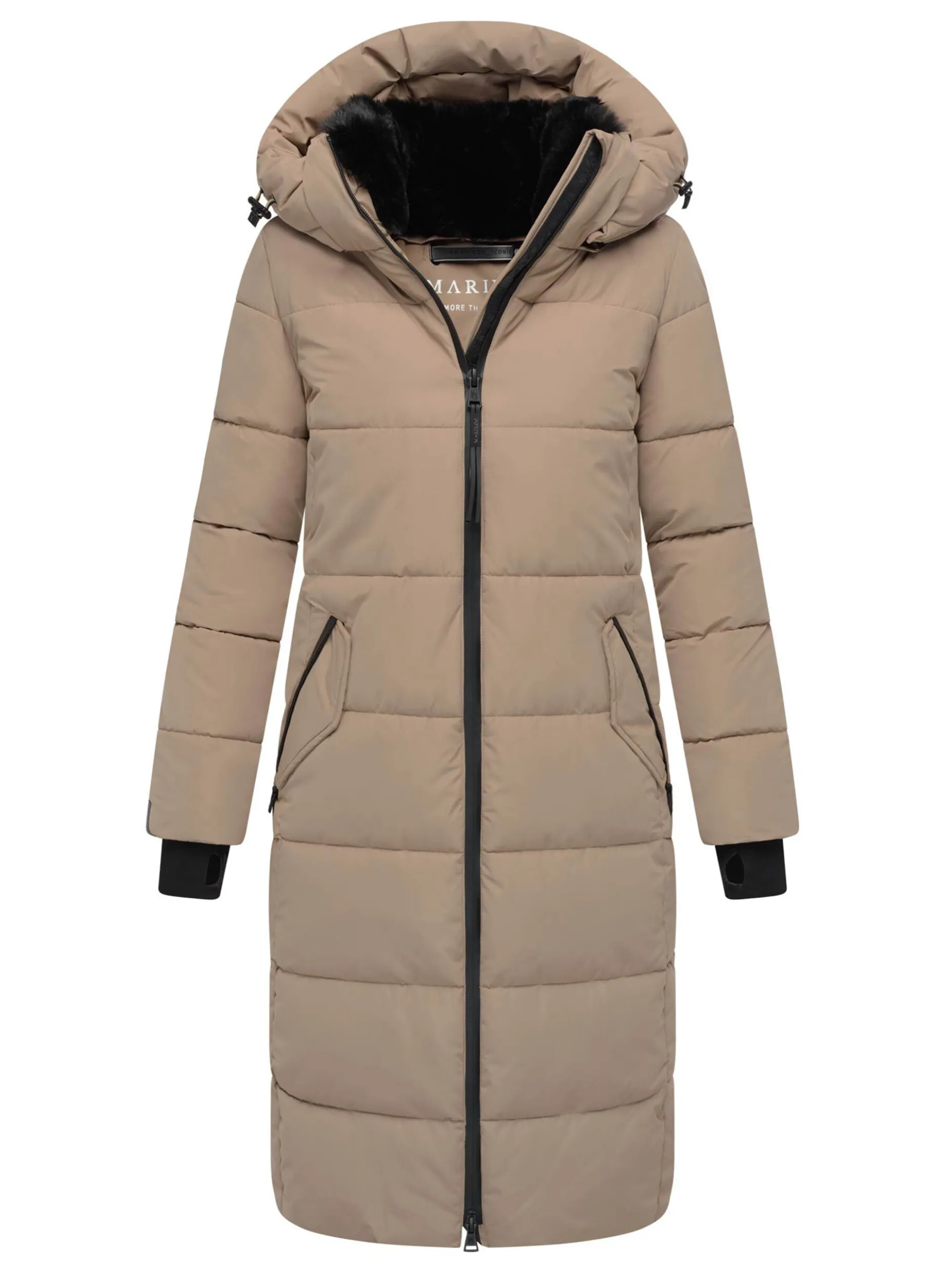 Marikoo Damen Winterjacke - Zuraraa XVI in taupe