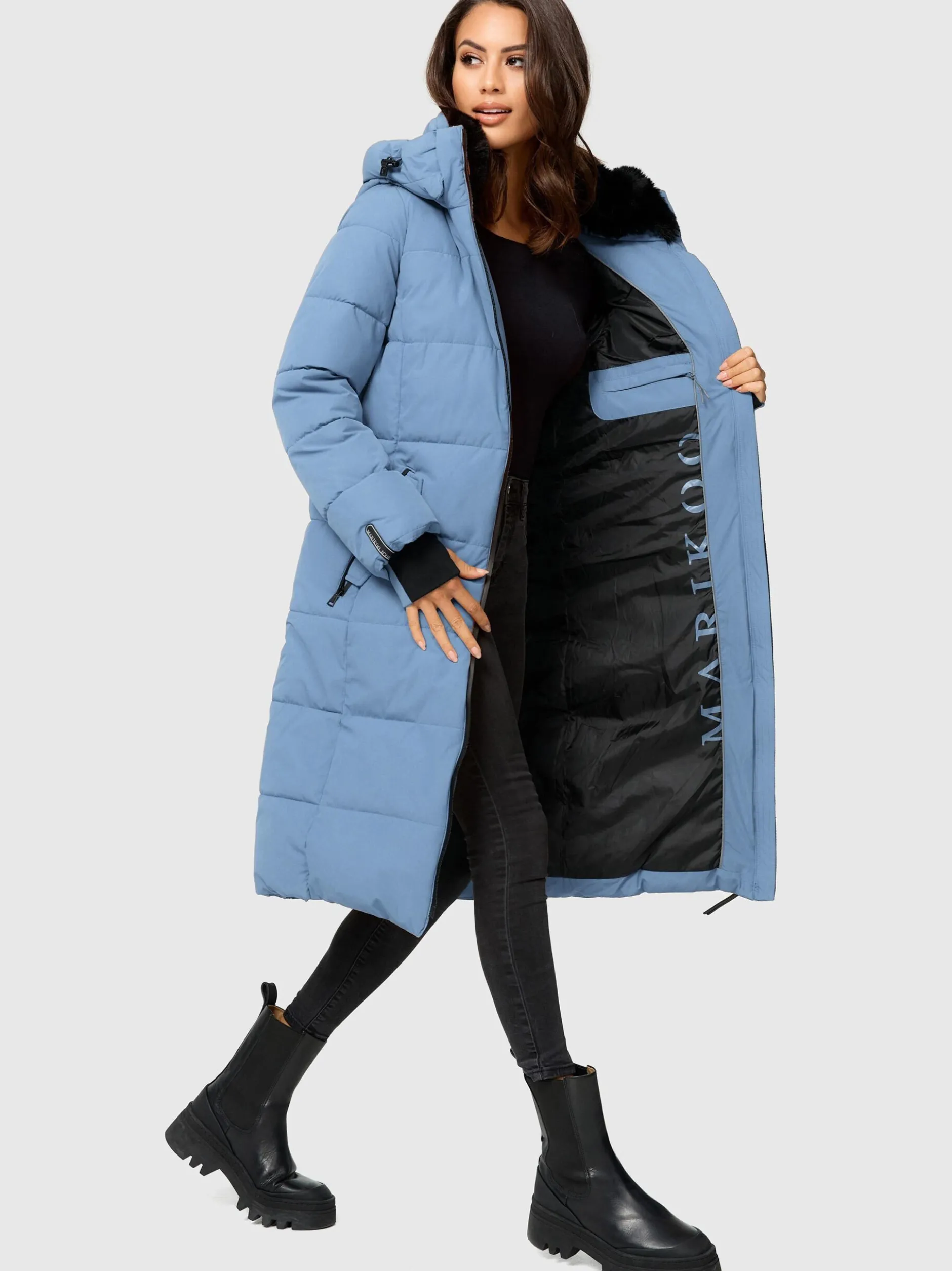 Marikoo Damen Winterjacke - Zuraraa XVI in blau