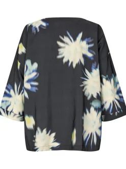 Masai Damen 3/4-Arm Oversize-Bluse in grün
