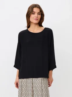 Masai Damen Bluse in schwarz - Ausschnitt: Rundhals